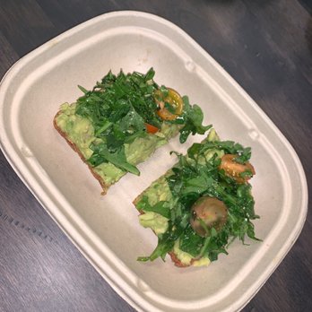 Leaf and Ginger - Avocado  and arugula  toast - Mediterranean Near Me - Wakefield, Massachusetts