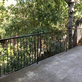 Vaida Metals Sculpting - The driveway railing. Every other rail has a different hand-forged swirl. - Arts & Crafts Near Me Vaida Metals Sculpting - The driveway railing. Every other rail has a different hand-forged swirl. - Arts & Crafts Near Me