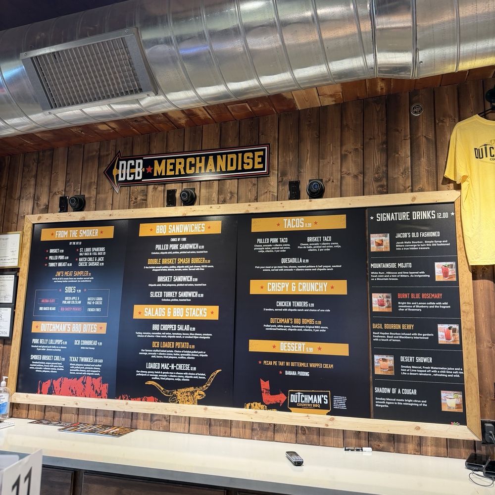 Dutchman's Country BBQ - 4/6/26 menu - Barbeque Near Me - Apache Junction, Arizona