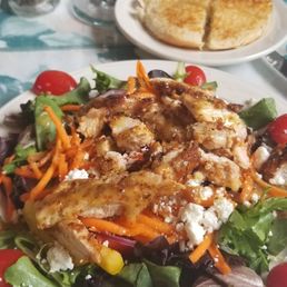 Pecan crusted chicken- not listed as a salad but it is.