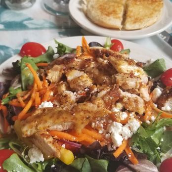 Cupcrazed Cafe & Restaurant - Pecan crusted chicken- not listed as a salad but it is. - Cafes Near Me - Blowing Rock, North Carolina