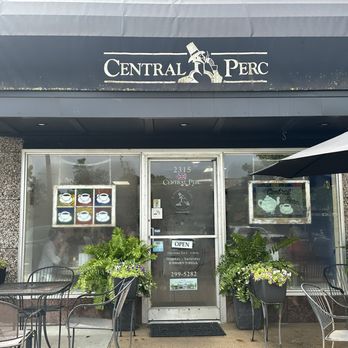 Central Perc European Cafe - Outside exterior  Located in the Oakwood Building next to Eye1 - Breakfast & Brunch Near Me - Dayton, Ohio