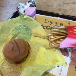 McDonald's - Mcchicken only cheese, mini Oreo McFlurry and medium fries