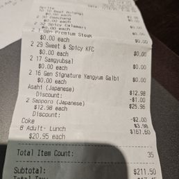 Beer price on menu is $9, got charged for $12.98. Did not check till got home. Beer price on menu is $9, got charged for $12.98. Did not check till got home.