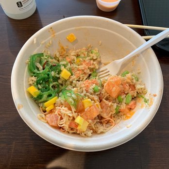 Poke Fresh - What's left of a spicy Hawaiian bowl. - Poke Near Me - Elkridge, Maryland Poke Fresh - What's left of a spicy Hawaiian bowl. - Poke Near Me - Elkridge, Maryland