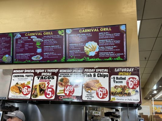 Menu photo 5 Carnival Supermarket Chula Vista, CA