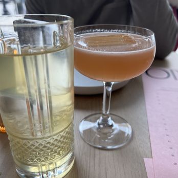 Dario - Tall glass is the G&T; and short glass is the The Gardener's Break - Italian Near Me - Minneapolis, Minnesota