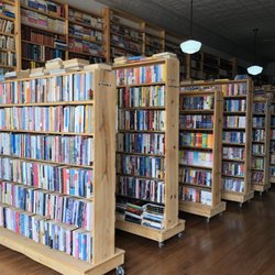 The Bookworm - Bookshelves in the front of the store.