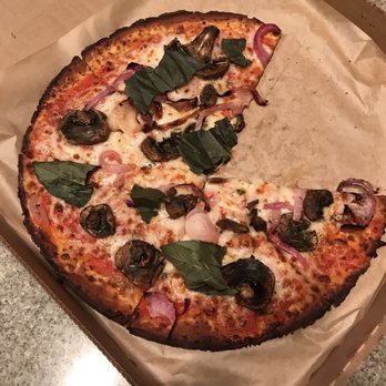 Snap Custom Pizza - Cauliflower Crust Pizza - this one has mushrooms, carmelized onions and basil. The crust does not taste like cauliflower. - Pizza Near Me - Exton, Pennsylvania Snap Custom Pizza - Cauliflower Crust Pizza - this one has mushrooms, carmelized onions and basil. The crust does not taste like cauliflower. - Pizza Near Me - Exton, Pennsylvania