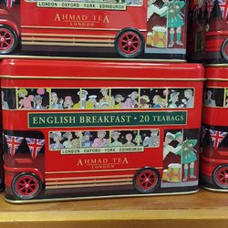 British Isles - Double Decker Bus tea tin