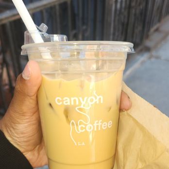Canyon Coffee - Iced Latte with Vanilla Syrup - Coffee & Tea Near Me - Brooklyn, New York