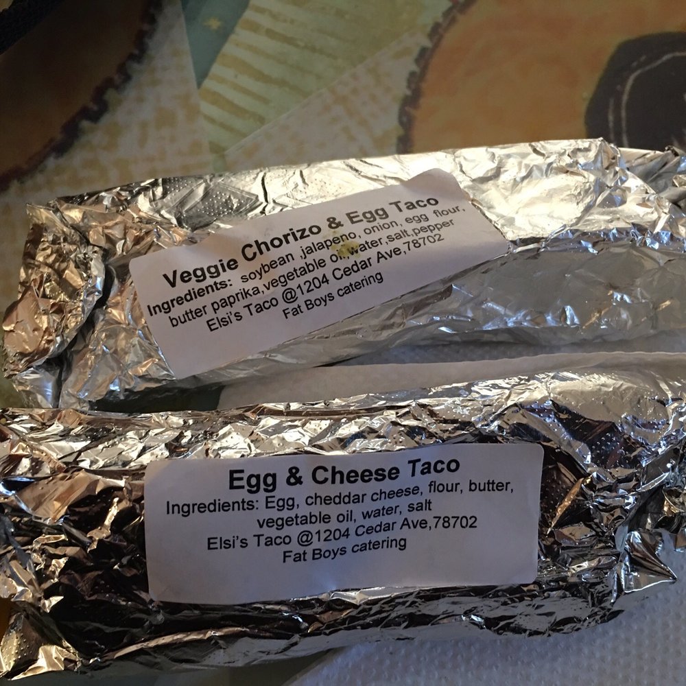 La Peña - Tacos are pre-made, warm and labeled clearly with ingredients: - Art Galleries Near Me - Austin, Texas La Peña - Tacos are pre-made, warm and labeled clearly with ingredients: - Art Galleries Near Me - Austin, Texas