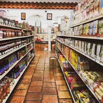 Mediterranean Bakery & Cafe - Aisle of goodies (rice, polenta, jams & more) - Bakeries Near Me - Alexandria, Virginia