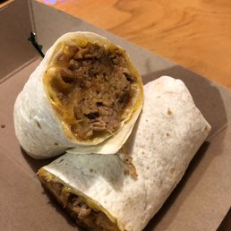 BBQ pork wrap. Meh BBQ pork wrap. Meh