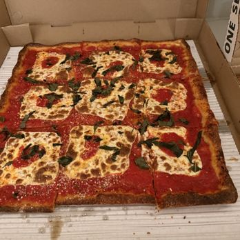 Prince Street Pizza - Mercer Margherita Square Pie (Fancy Margherita SoHo Sicilian Style Pizza) - Pizza Near Me - Chicago, Illinois Prince Street Pizza - Mercer Margherita Square Pie (Fancy Margherita SoHo Sicilian Style Pizza) - Pizza Near Me - Chicago, Illinois