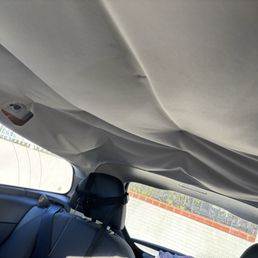 old headliner, falling apart