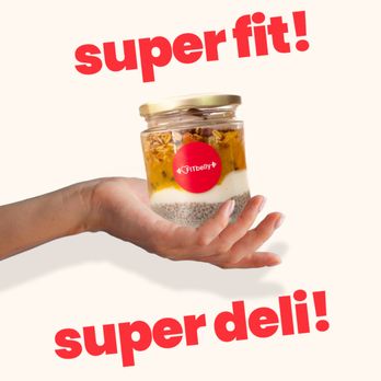Fitbelly Miami - Super fit, super delicious! Our signature mango chia jar is packed with tropical flavor and clean energy. - Desserts Near Me - Kendall, Florida Fitbelly Miami - Super fit, super delicious! Our signature mango chia jar is packed with tropical flavor and clean energy. - Desserts Near Me - Kendall, Florida