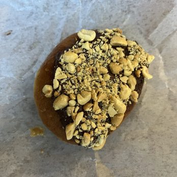 Gigi's Doughnuts - Peanut butter crème filled with chocolate and pecans - Donuts Near Me - New York, New York