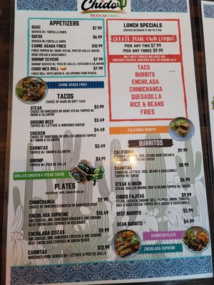 Menu photo 6 Chido Mexican Grill Glen Saint Mary, FL Menu photo 6 Chido Mexican Grill Glen Saint Mary, FL