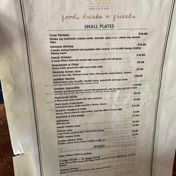 Sand Bar + Kitchen - Menu 8/2021 - Sports Bars Near Me - Miami Beach, Florida Sand Bar + Kitchen - Menu 8/2021 - Sports Bars Near Me - Miami Beach, Florida