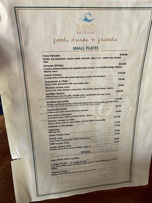 Menu photo 6 Sand Bar + Kitchen Miami Beach, FL
