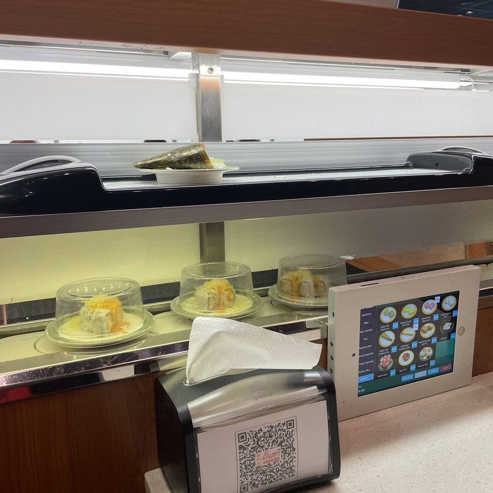 Akarii Revolving Sushi - The personalized tray with your order - Sushi Bars Near Me - Mansfield, Texas Akarii Revolving Sushi - The personalized tray with your order - Sushi Bars Near Me - Mansfield, Texas