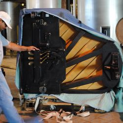 Metroplex Piano Moving - The Cliburn's 180 event at Firestone and Robertson Distilling Co. in Fort Worth