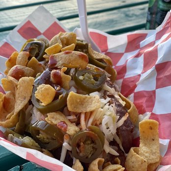 Roaming Dog Kitchen - The Junkyard Dog (tapatio added) - Hot Dogs Near Me - Ridgecrest, California Roaming Dog Kitchen - The Junkyard Dog (tapatio added) - Hot Dogs Near Me - Ridgecrest, California