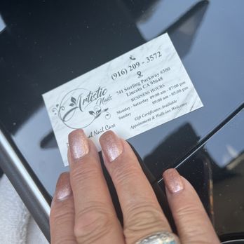 Artistic Nails - Champagne Sparkle #710 - Nail Salons Near Me - Lincoln, California
