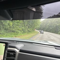 Tint Plus - Visor window tint. The picture doesn't capture the essence, or the driver and passenger side window tint.