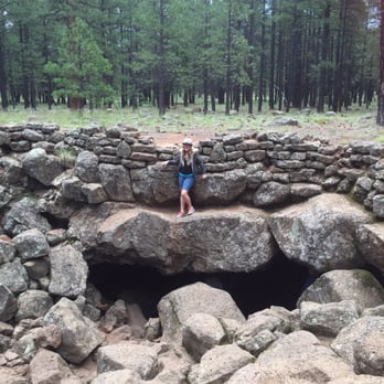 Lava River Cave - The mouth of the cave, beyond this you have a 1 mile hike thru the lava riverbed in complete darkness. - Landmarks & Historical Buildings Near Me - Flagstaff, Arizona