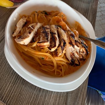 Dockside Waterfront Grill - Tuscan pasta with chicken and shrimp - Seafood Near Me - Venice, Florida
