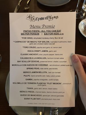 Menu photo 3 A Different Beast Las Vegas, NV Menu photo 3 A Different Beast Las Vegas, NV