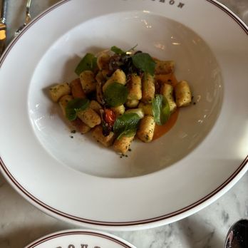 Bouchon - Summer gnocchi - very light and fluffy (not as al dente, but enough al dente texture to match the summer season) ! So good!! - French Near Me - Yountville, California