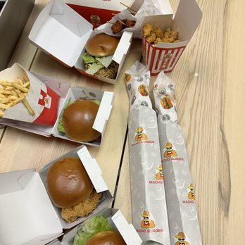 Macho Burger - 01. Macho Crispy Chicken Sandwich Popcorn Chicken - Burgers Near Me - Sunnyvale, California