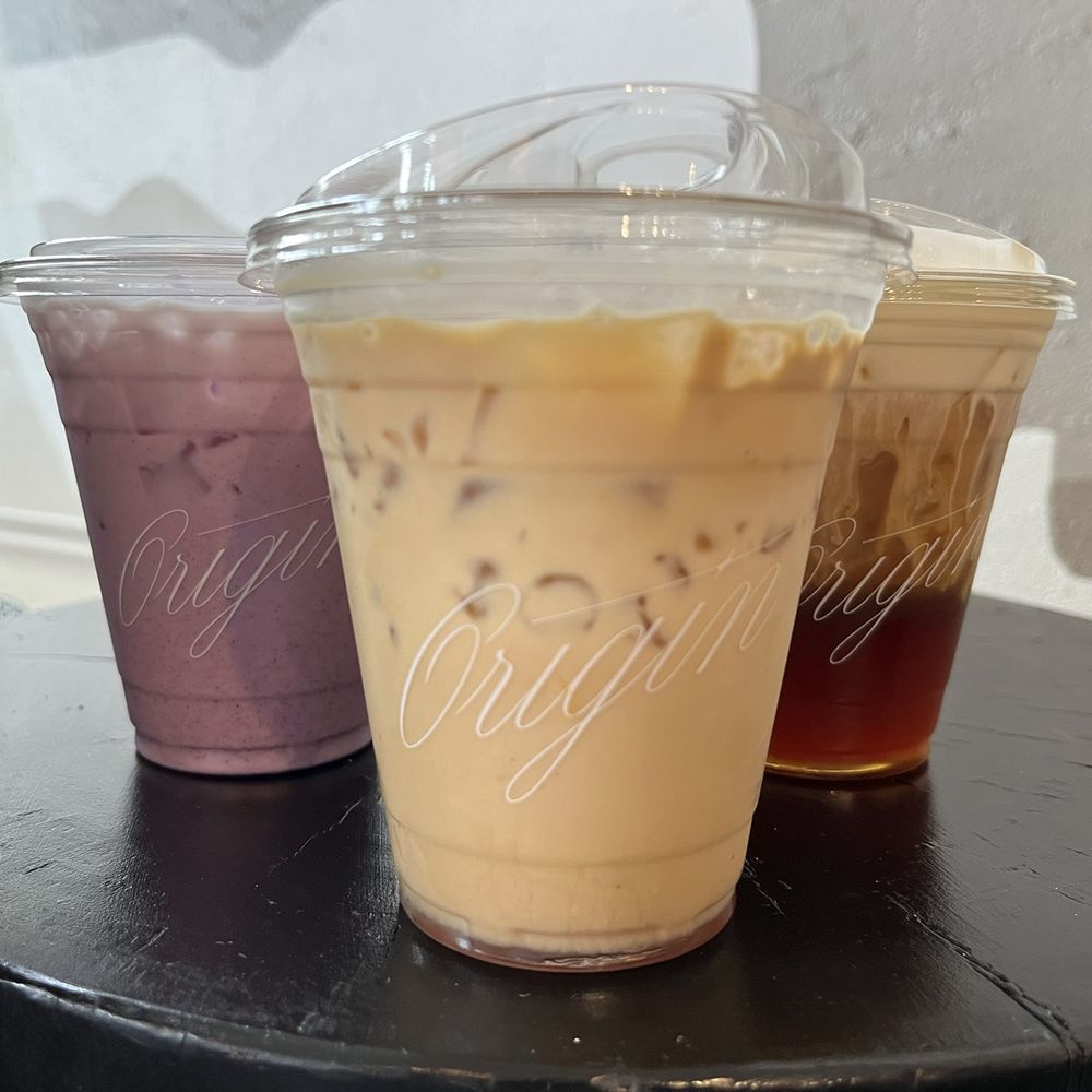 Origin Coffee Bar - Ube Bliss, Bouquet Latte, Golden Hour - Coffee & Tea Near Me - Savannah, Georgia