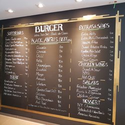 Black Angus Burger - Karte