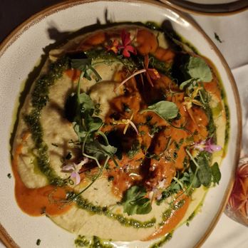 Linden - Prawns and polenta.  This was my favorite dish. It was very flavorful. - New American Near Me - Los Angeles, California