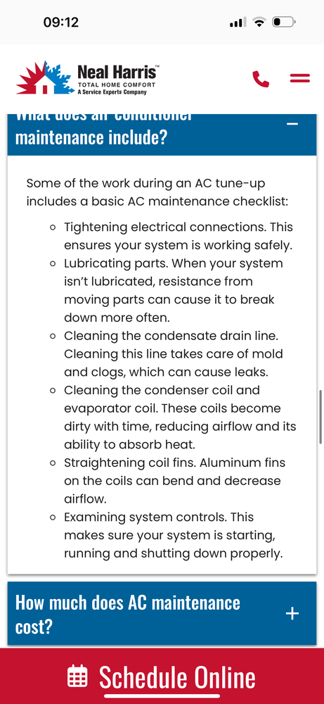 Slide of Neal Harris Service Experts