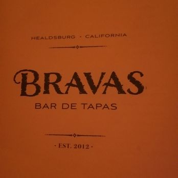 Bravas Bar de Tapas - Menu cover - Spanish Near Me - Healdsburg, California Bravas Bar de Tapas - Menu cover - Spanish Near Me - Healdsburg, California