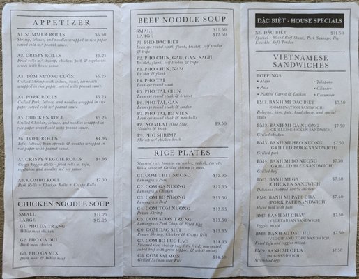 Menu photo 3 Pho Eateries Rockville, MD