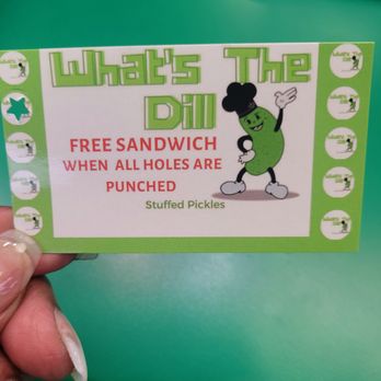 What's The Dill - Punch card - Delis Near Me - Detroit, Michigan What's The Dill - Punch card - Delis Near Me - Detroit, Michigan