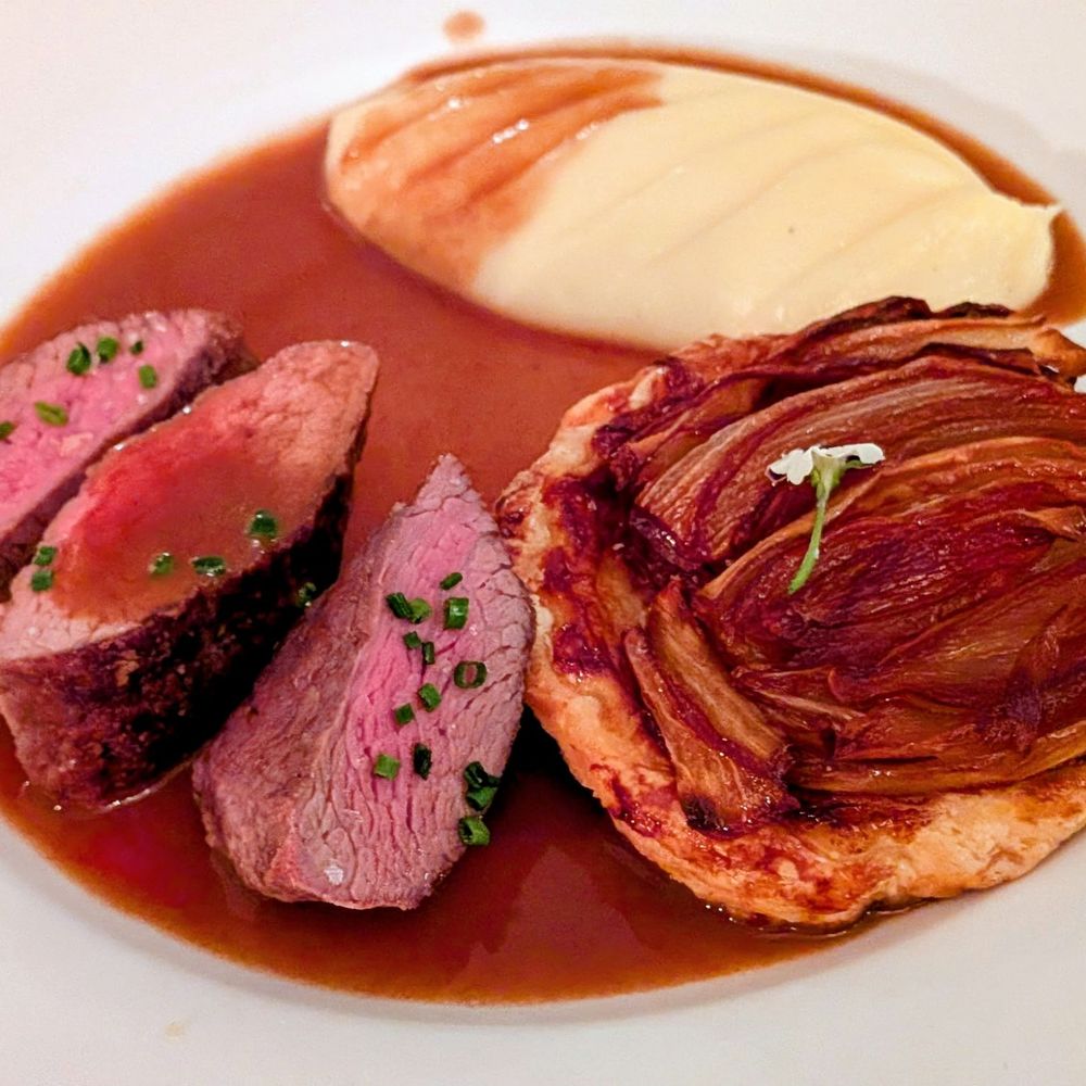 Tourmaline - Steak special, November 2025 - buttery mashed potatoes and onion tart - New American Near Me - Forest Hills, New York Tourmaline - Steak special, November 2025 - buttery mashed potatoes and onion tart - New American Near Me - Forest Hills, New York