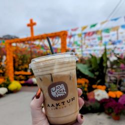 Aaktun Coffee & Bar - Iced autumn blaze latte with cold foam - lifewithhanny