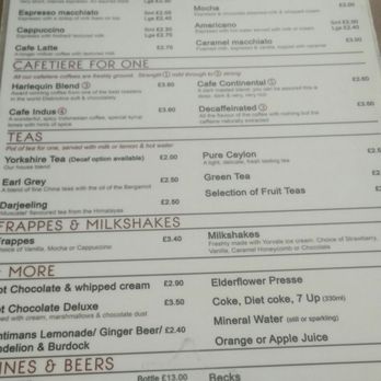Harlequin Coffee & Tea House - Part of the menu - Coffee & Tea Near Me - York, YOR Harlequin Coffee & Tea House - Part of the menu - Coffee & Tea Near Me - York, YOR