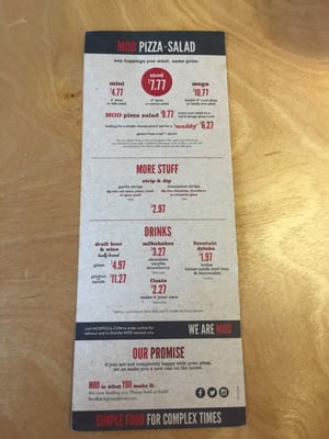 Menu photo 7 MOD Pizza Raleigh, NC