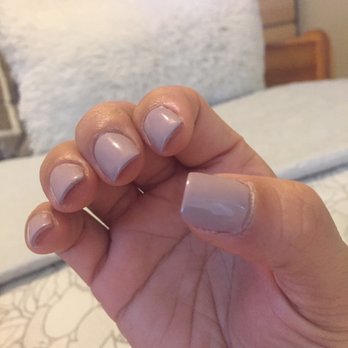 L A Nails - Not the greatest nail set... tooo thick and boxie :/ - Nail Salons Near Me - Bellflower, California