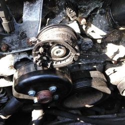 Adam Brooks Mobile Mechanic - This is a pretty common problem on the Mercedes 3.2l engine. It needs a new belt and pulley.