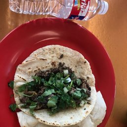 The tacos are very big