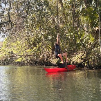 Crystal River Kayak Company - Gotta test the vines. - Rafting/Kayaking Near Me - Crystal River, Florida